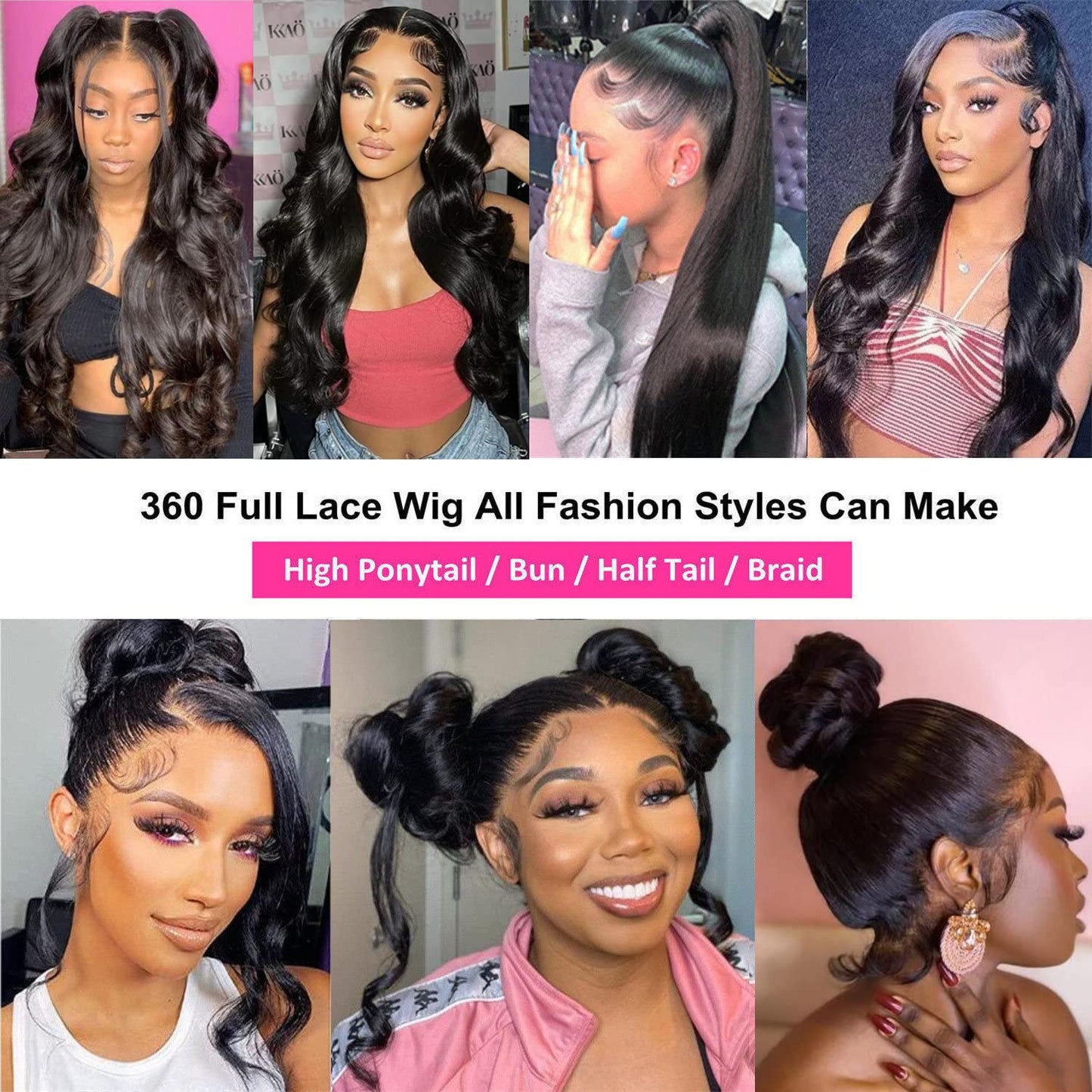 360 Lace Front Wigs Human Hair Wigs for Black Women Body Wave 360 Full Lace Frontal Wigs Human Hair Pre Plucked with Baby Hair Natural Hairline 360 HD Lace Front Wig (22 Inch)