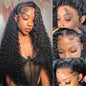 Odored 30 Inch Deep Wave Lace Front Wigs Human Hair 13x6 HD Transparent Deep Curly Lace Frontal Wigs 180% Density Glueless Wigs Human Hair pre Plucked with Baby Hair Natural Color