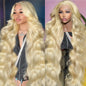 Nihonwe 613 13x6 Lace Front Wig Human Hair Body Wave Blonde Wig Human Hair HD Transparent Lace Frontal Wigs for Women 200 Density Glueless Wigs Pre Plucked With Baby Hair 24 Inch