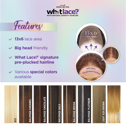 Sensationnel What Lace 13X6 Wigs - Glenna Lacefrontal Hand Tied Glueless Synthetic With Natural Density Preplucked Hairline (BALAYAGECARAMEL)