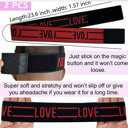 Elastic Wig Bands for Lace Front Wigs - Secure Grip, Lay Edges, Baby Hair Headband, Melting Edge Wrap Accessories for Women