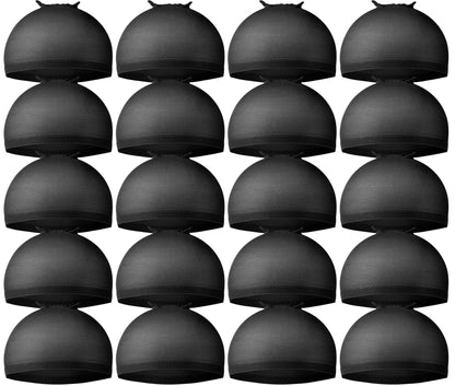 Teenitor Wig Cap,Black Wig Cap 20 Pieces Wig Caps, Black Stocking Caps, Stretchy Nylon Wig Stocking Caps for Women