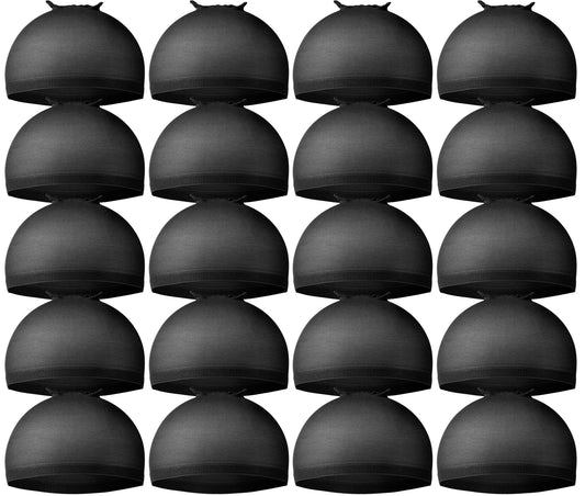 Teenitor Wig Cap,Black Wig Cap 20 Pieces Wig Caps, Black Stocking Caps, Stretchy Nylon Wig Stocking Caps for Women