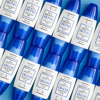 Red by Kiss All Mighty Bond Lace Front Wig Glue, Dual Tip Applicator, Instant Drying, Water Resistant, Strong Hold for Wigs, Frontals, Toupees, Safe for Sensitive Skin