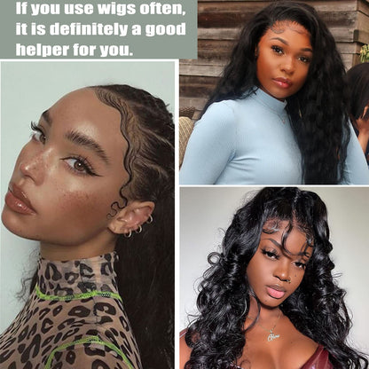 Elastic Wig Bands for Lace Front Wigs - Secure Grip, Lay Edges, Baby Hair Headband, Melting Edge Wrap Accessories for Women