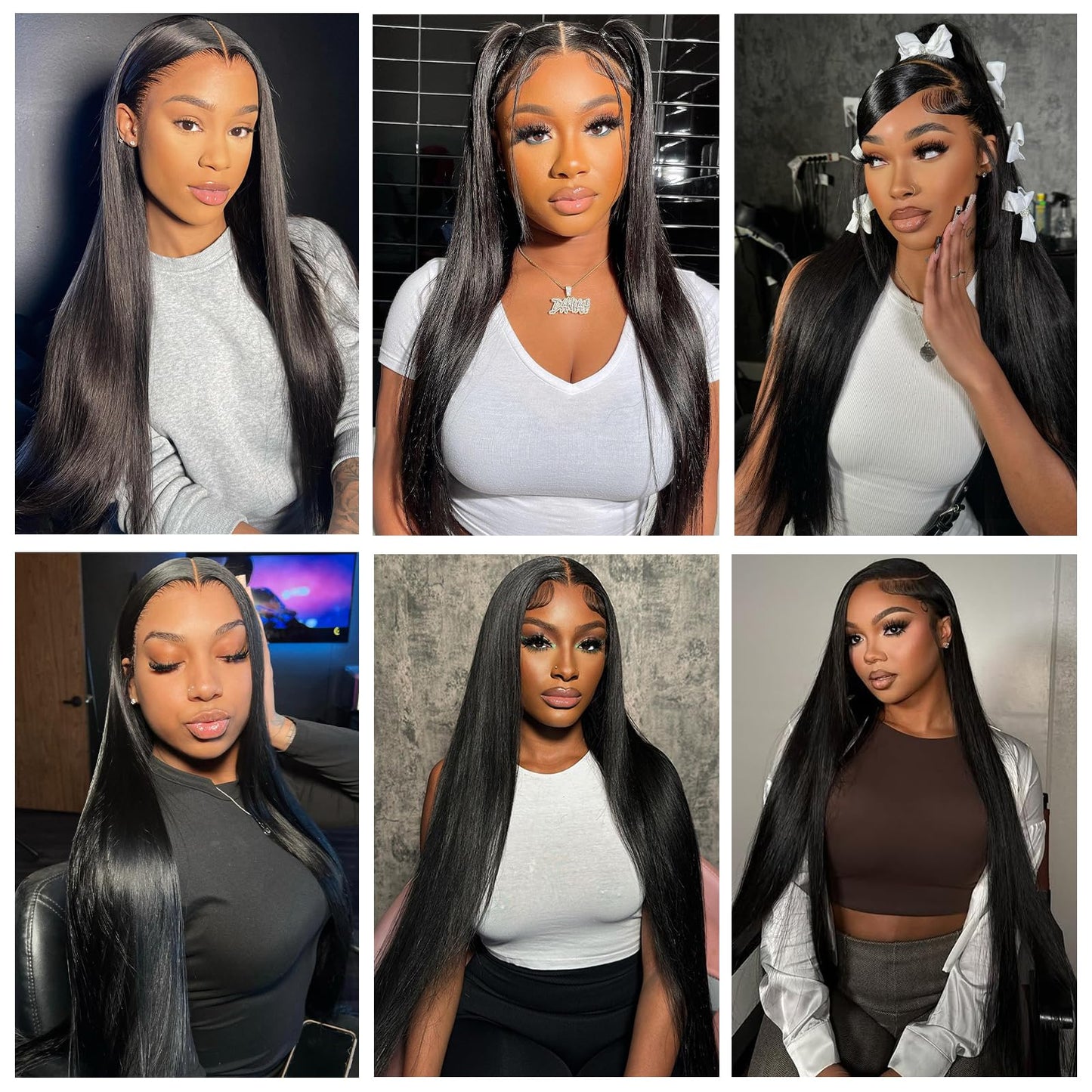 Ysxbui 13x6 Lace Front Wigs Human Hair 180 Density HD Transparent Straight Lace Front Human Hair Wigs for Women Straight Lace Front Wigs Pre Plucked Natural Color (32 Inch)