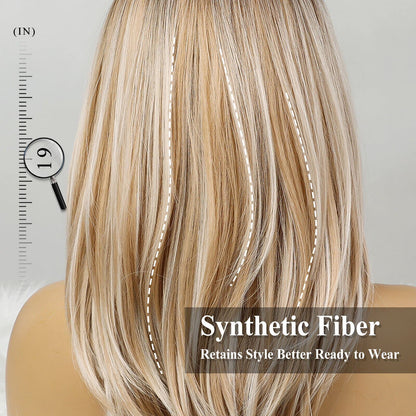 HAIRCUBE Layered Wigs for Women Synthetic Wig