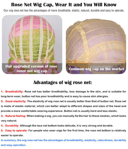 Max Beauty Anime Pink and Green Wig for Mitsuri Cosplay Braided Hair Wig with Pigtails Halloween Party + Cap