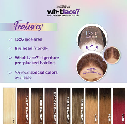 Sensationnel What Lace 13X6 Wigs - Latisha Lacefrontal Hand Tied Glueless Synthetic With Natural Density Preplucked Hairline (Light Blonde 613)