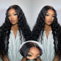 Wear and Go Glueless Wigs Human Hair Pre Plucked Pre Cut Deep Wave Lace Front Wigs 200 Density 5x5 HD Lace Closure Wigs Human Hair No Glue Ready to Wear Wig for Beginner (natural color, 18 inch)