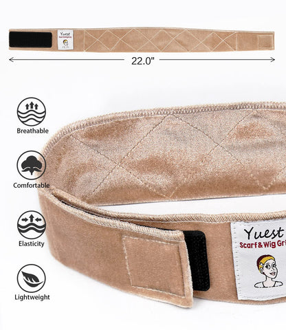 Yuest Wig Grip Wig Grip Band for Lace Front Wig Headband Keeping Wigs in Place Wig Head Band Strap to Secure Wig Gripper