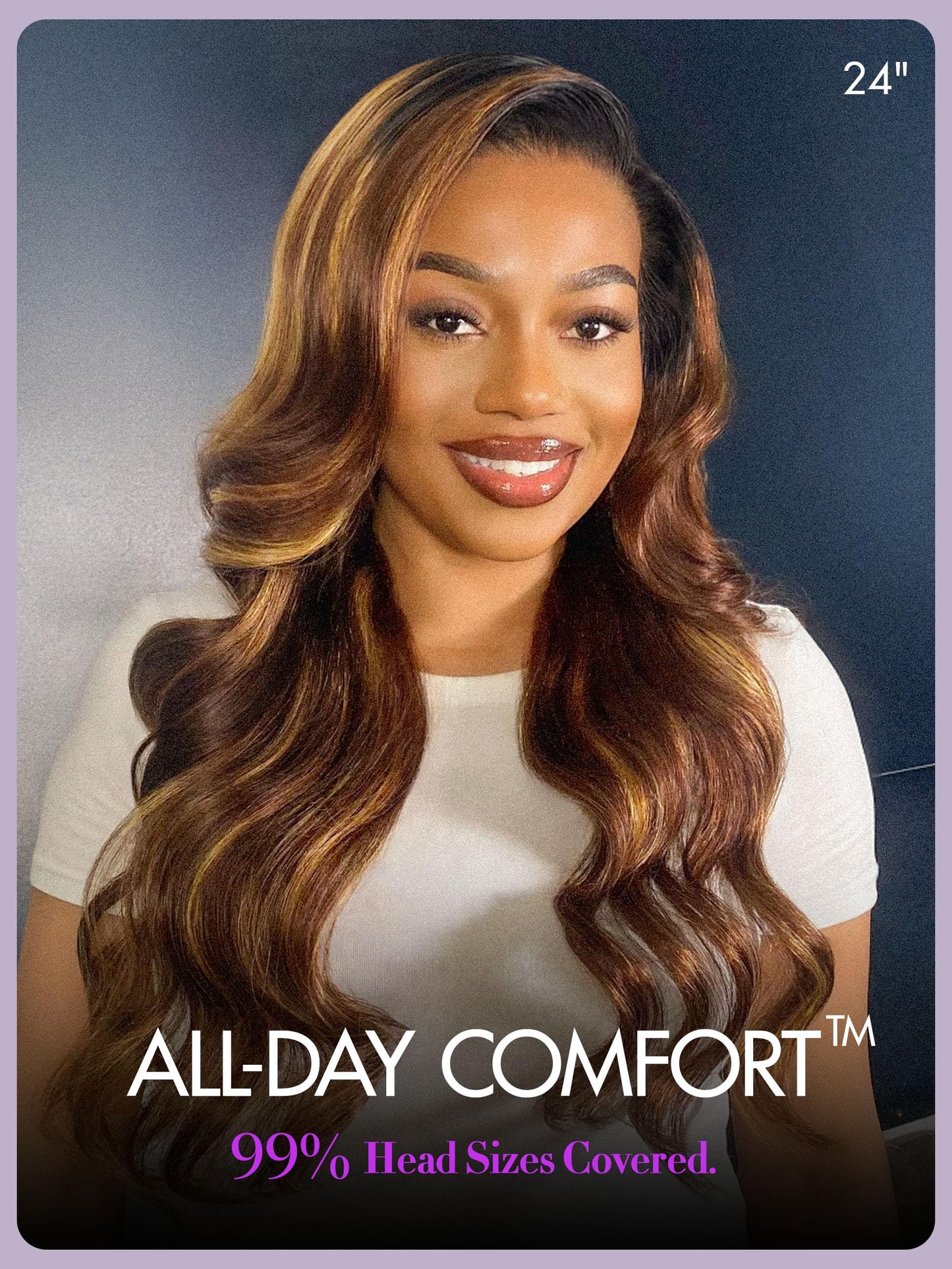 LUVME HAIR All-Day Comfort Wig Real Glueless 7x6 HD Lace 200% Density Hair Loose Body Wave PartingMax Lace Wigs Lace Front Wigs Human Hair Pre Cut Plucked Lace Frontal Glueless 26 Inches Natural Black