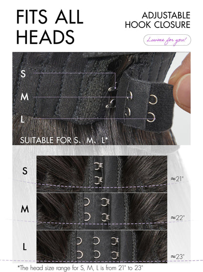 LUVME HAIR All-Day Comfort Real Glueless 7x6 HD Lace Wig 200% Density Hair PartingMax Lace Wigs Loose Body Wave Lace Front Wigs Human Hair Pre Cut Plucked Lace Frontal Glueless 24 Inches Natural Black