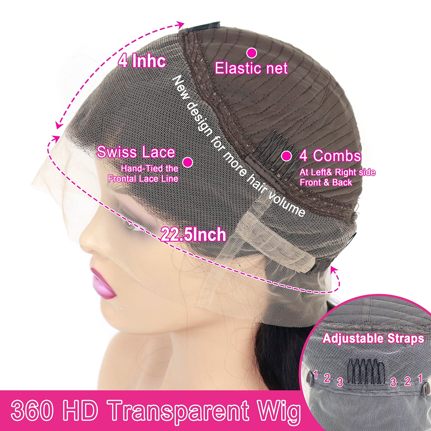 Aaliweya 360 HD Full Lace Frontal Wig Body Wave 360 Lace Front Wig Human Hair for Women 180 density Pre Plucked Glueless Lace Wigs True to Length Can Make Bun And High Ponytail Nautral Black 18Inch