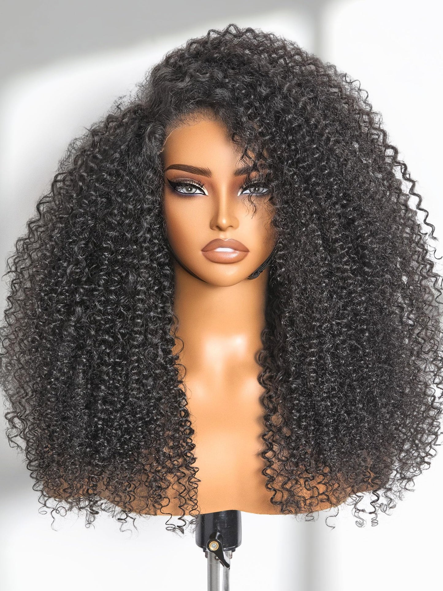 LUVME HAIR Kinky Curly 5X5 Lace Front Wigs All-Day Comfort Wig Human Hair Curly Hair glueless wigs human hair pre plucked pre cut long black wig lace closure wigs frontal wigs human hair