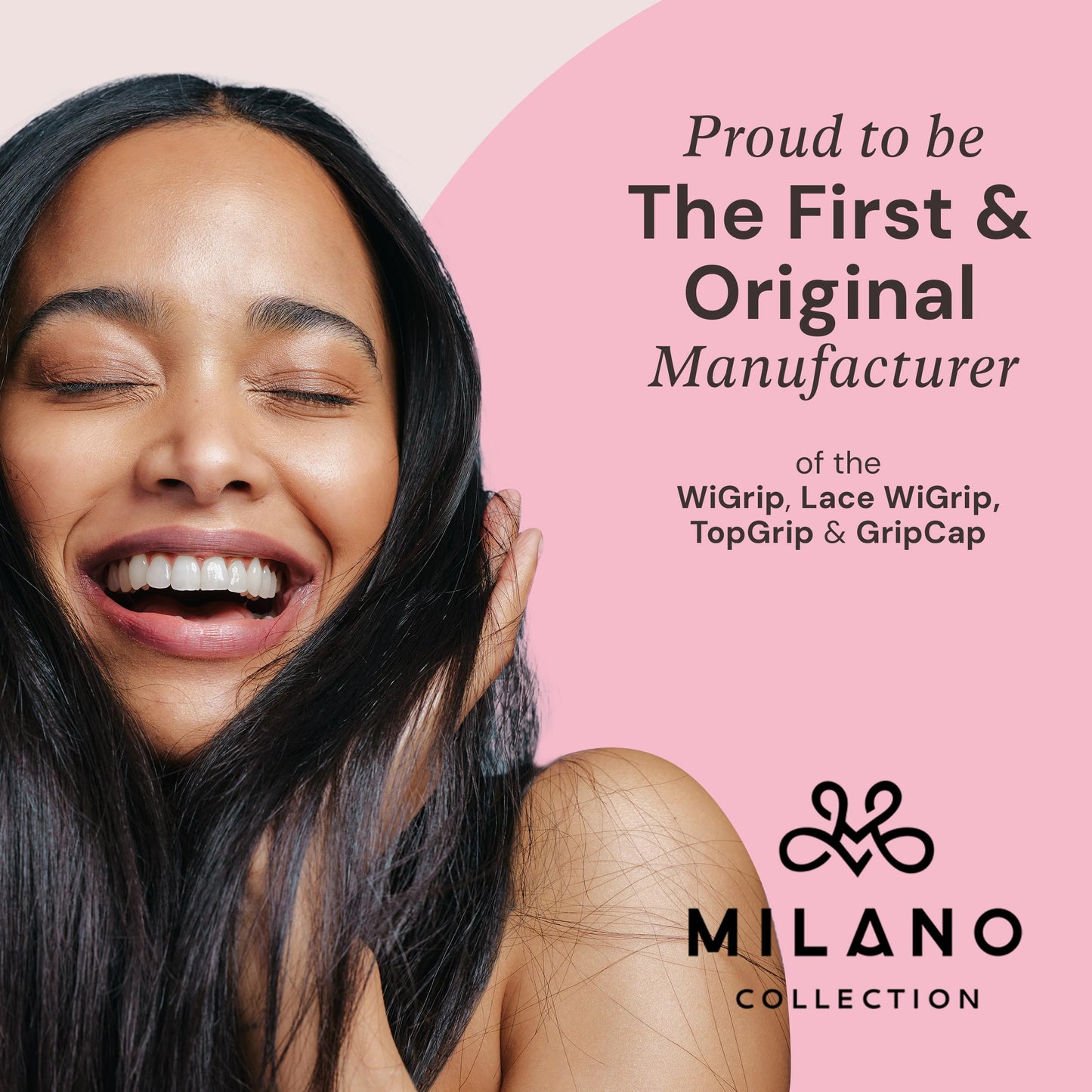 MILANO COLLECTION Lace Wig Grip Cap for Women, Adjustable Wig Caps for Women Non Slip with Headband to Secure Lace Top Perfectly in Place, One Size Fits All, One Size Fits All, Chocolate Brown