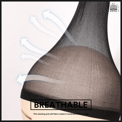 Teenitor Wig Cap,Black Wig Cap 20 Pieces Wig Caps, Black Stocking Caps, Stretchy Nylon Wig Stocking Caps for Women