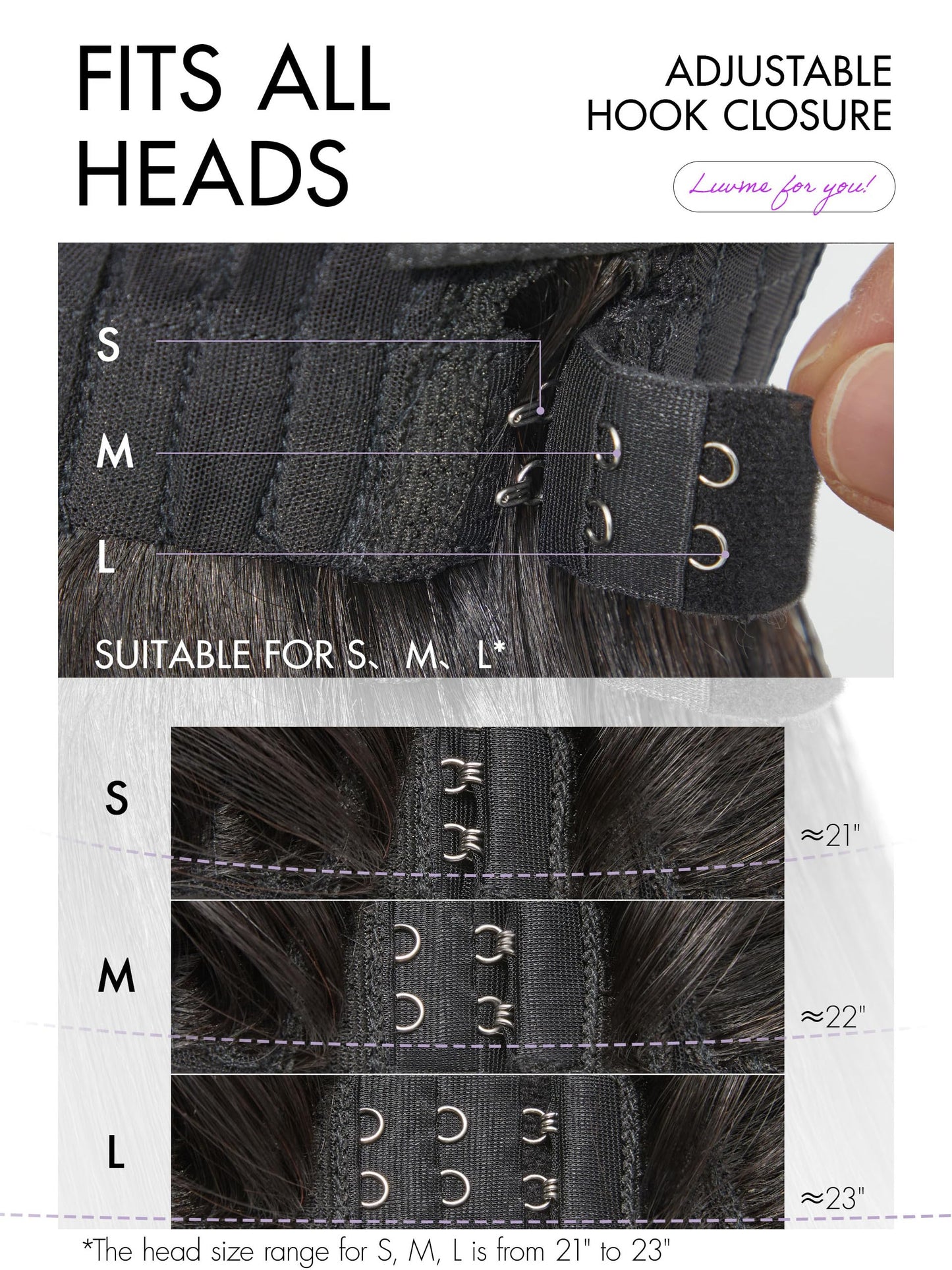 LUVME HAIR All-Day Comfort Real Glueless 7x6 HD Lace Wig 200% Density Hair PartingMax Lace Wigs Loose Body Wave Lace Front Wigs Human Hair Pre Cut Plucked Lace Frontal 20 Inches Natural Black Color