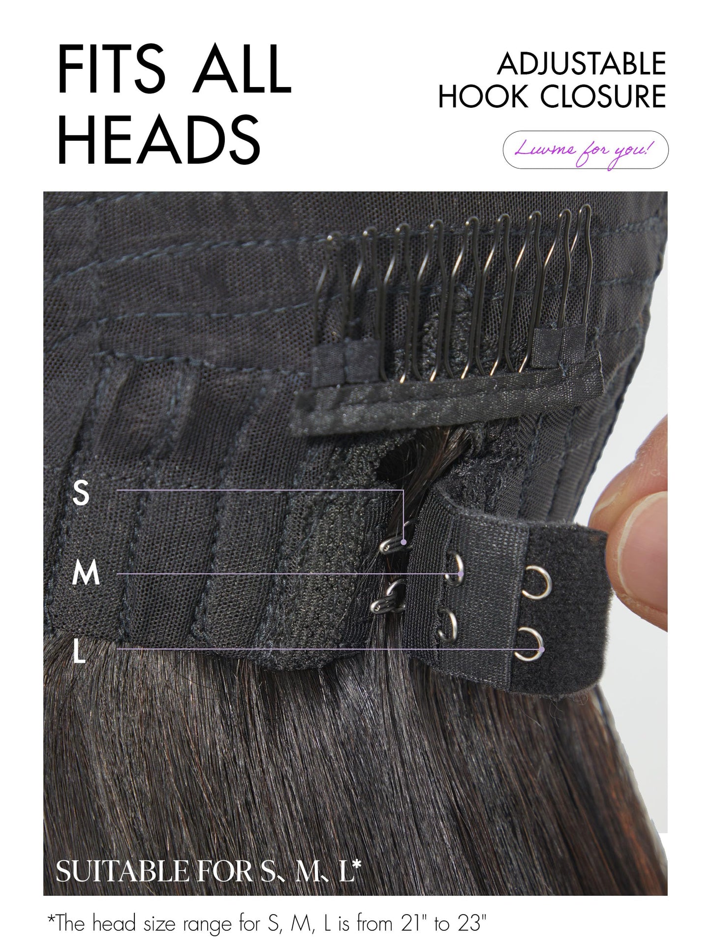 LUVME HAIR All-Day Comfort Wig Real Glueless 7x6 HD Lace 200% Density Hair Loose Body Wave PartingMax Lace Wigs Lace Front Wigs Human Hair Pre Cut Plucked Lace Frontal Glueless 26 Inches Natural Black